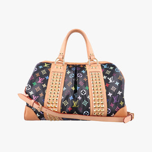 Pre-owned Louis Vuitton COURTNEY MM Noir Monogram Multicolor M45642 shoulderbag | stylenewstar