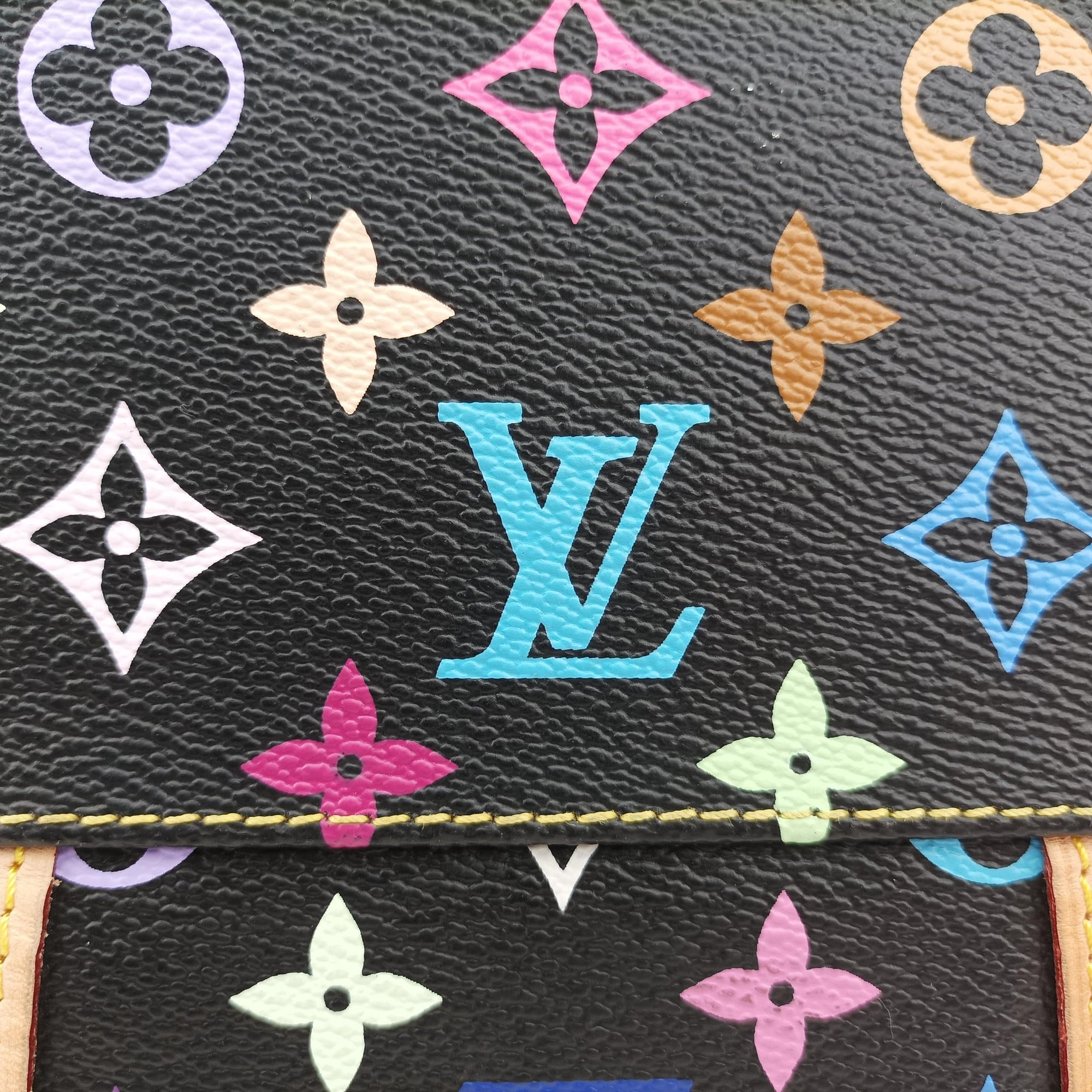 Pre-owned Louis Vuitton COURTNEY MM Noir Monogram Multicolor M45642 shoulderbag | stylenewstar