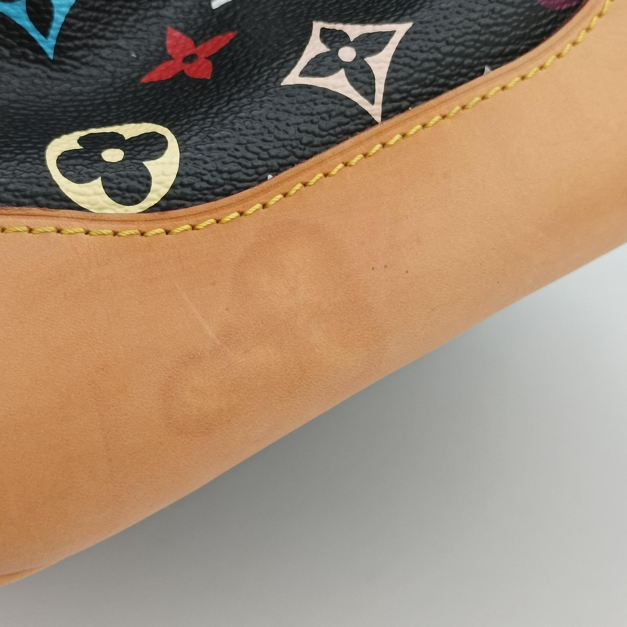 Pre-owned Louis Vuitton COURTNEY MM Noir Monogram Multicolor M45642 shoulderbag | stylenewstar