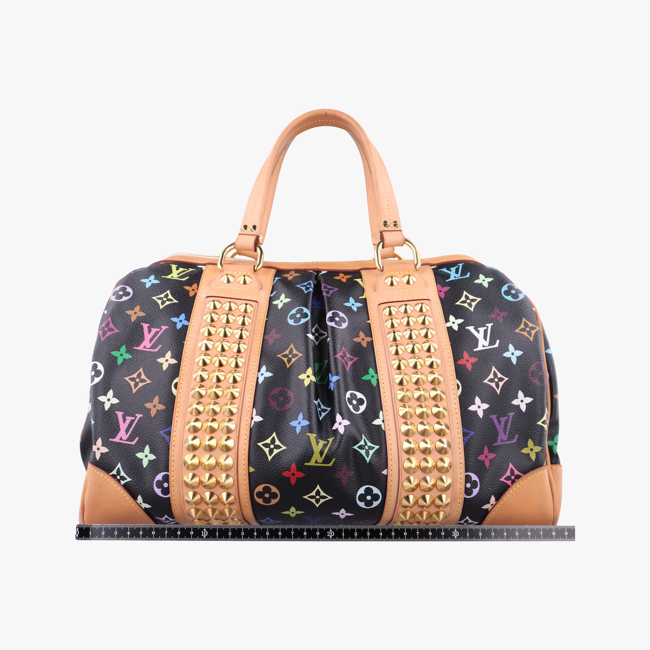 Pre-owned Louis Vuitton COURTNEY MM Noir Monogram Multicolor M45642 shoulderbag | stylenewstar