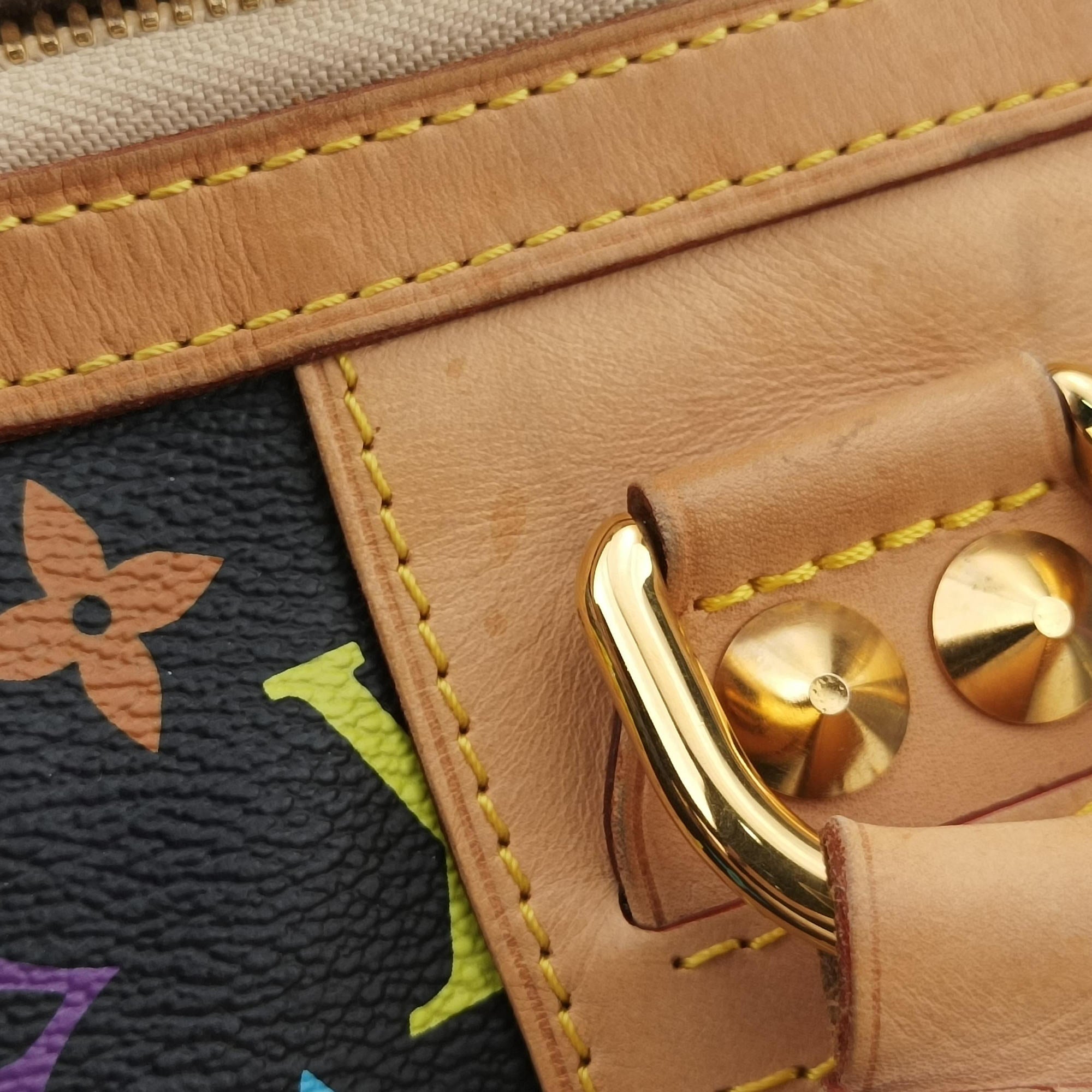 Pre-owned Louis Vuitton COURTNEY MM Noir Monogram Multicolor M45642 shoulderbag | stylenewstar