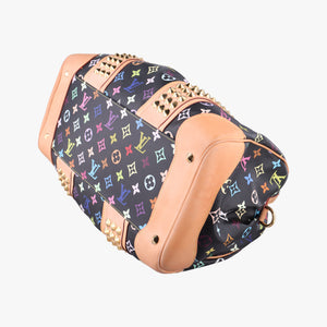 Pre-owned Louis Vuitton COURTNEY MM Noir Monogram Multicolor M45642 shoulderbag | stylenewstar