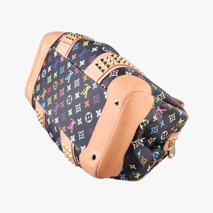 Pre-owned Louis Vuitton COURTNEY MM Noir Monogram Multicolor M45642 shoulderbag | stylenewstar