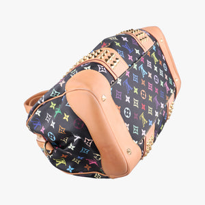 Pre-owned Louis Vuitton COURTNEY MM Noir Monogram Multicolor M45642 shoulderbag | stylenewstar