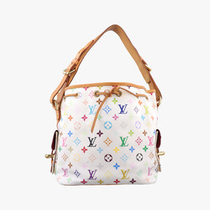 Vintage Louis Vuitton Petit NOe white Monogram Multicolor M42229 shoulderbag | stylenewstar
