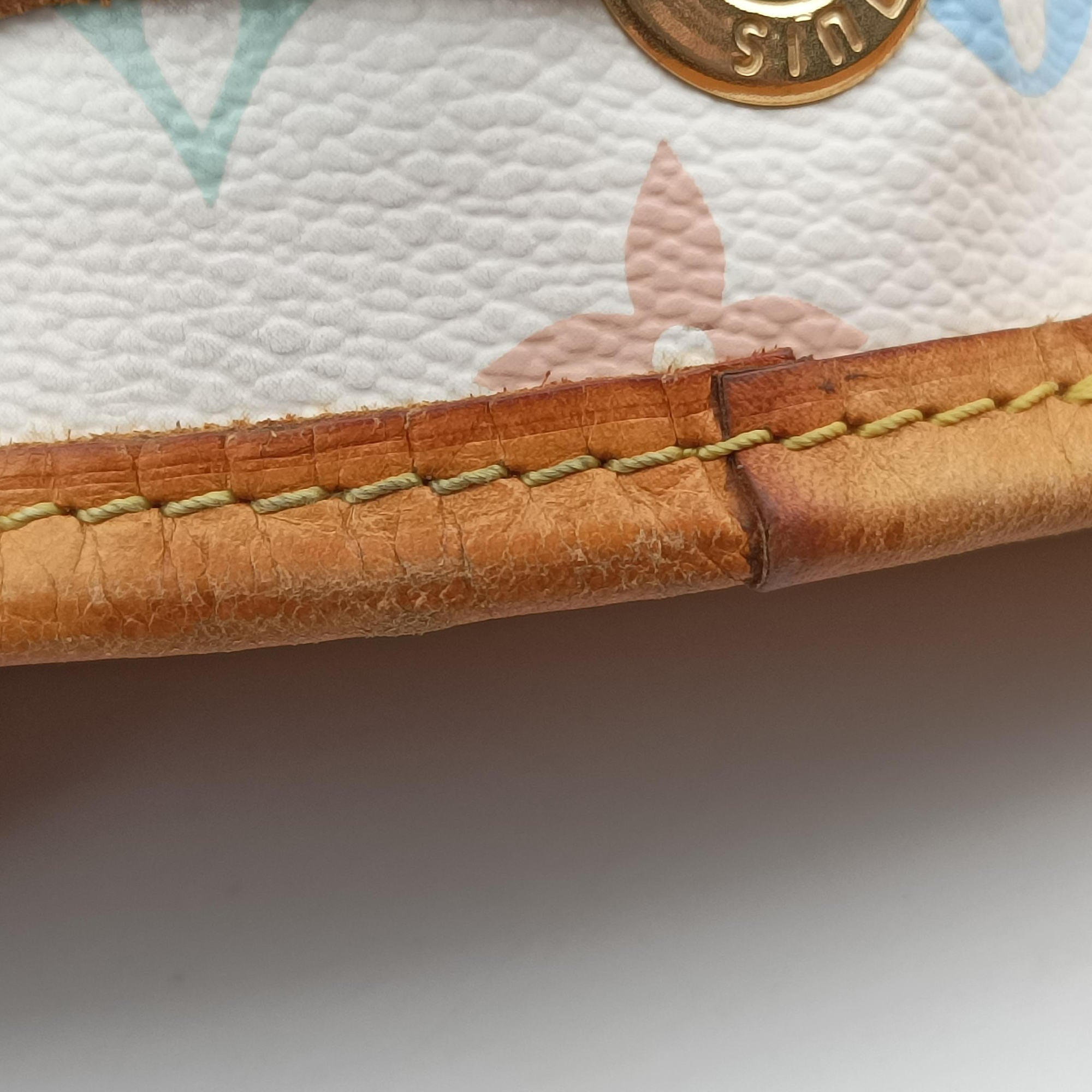 Vintage Louis Vuitton Petit NOe white Monogram Multicolor M42229 shoulderbag | stylenewstar