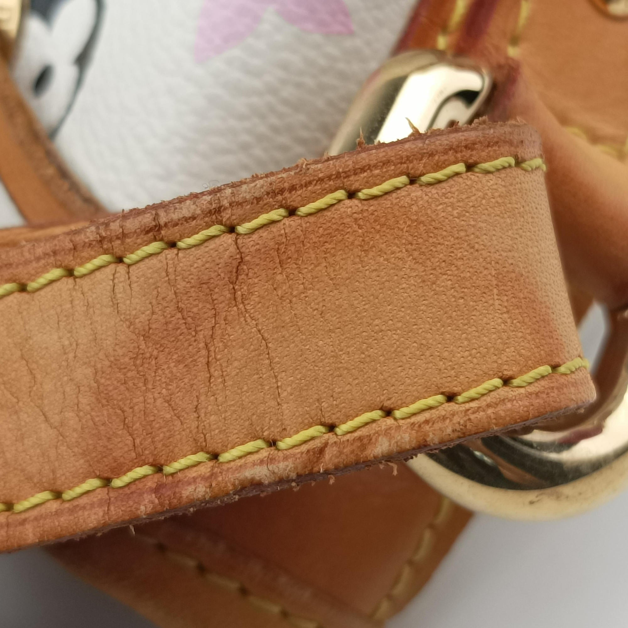 Vintage Louis Vuitton Petit NOe white Monogram Multicolor M42229 shoulderbag | stylenewstar