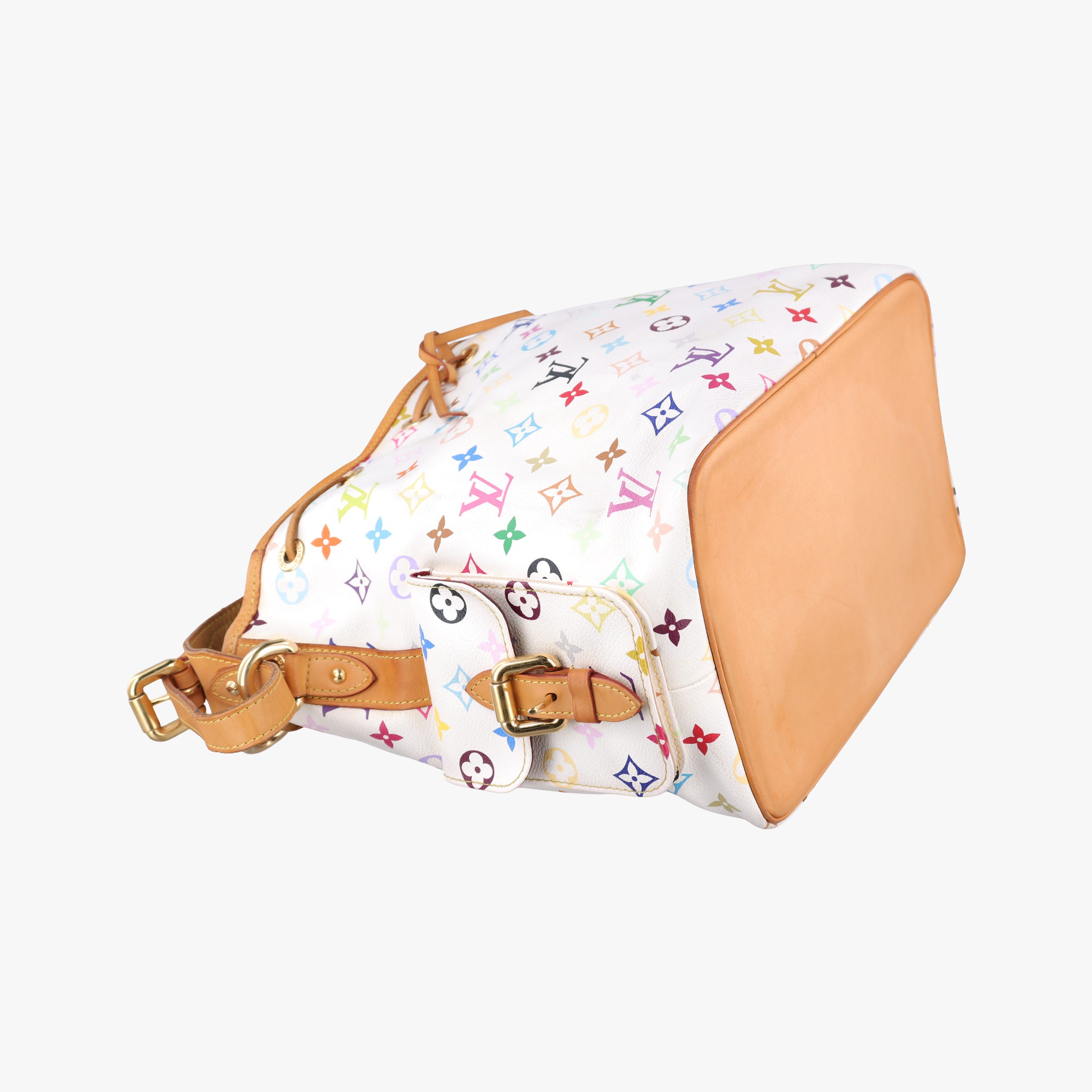 Vintage Louis Vuitton Petit NOe white Monogram Multicolor M42229 shoulderbag | stylenewstar
