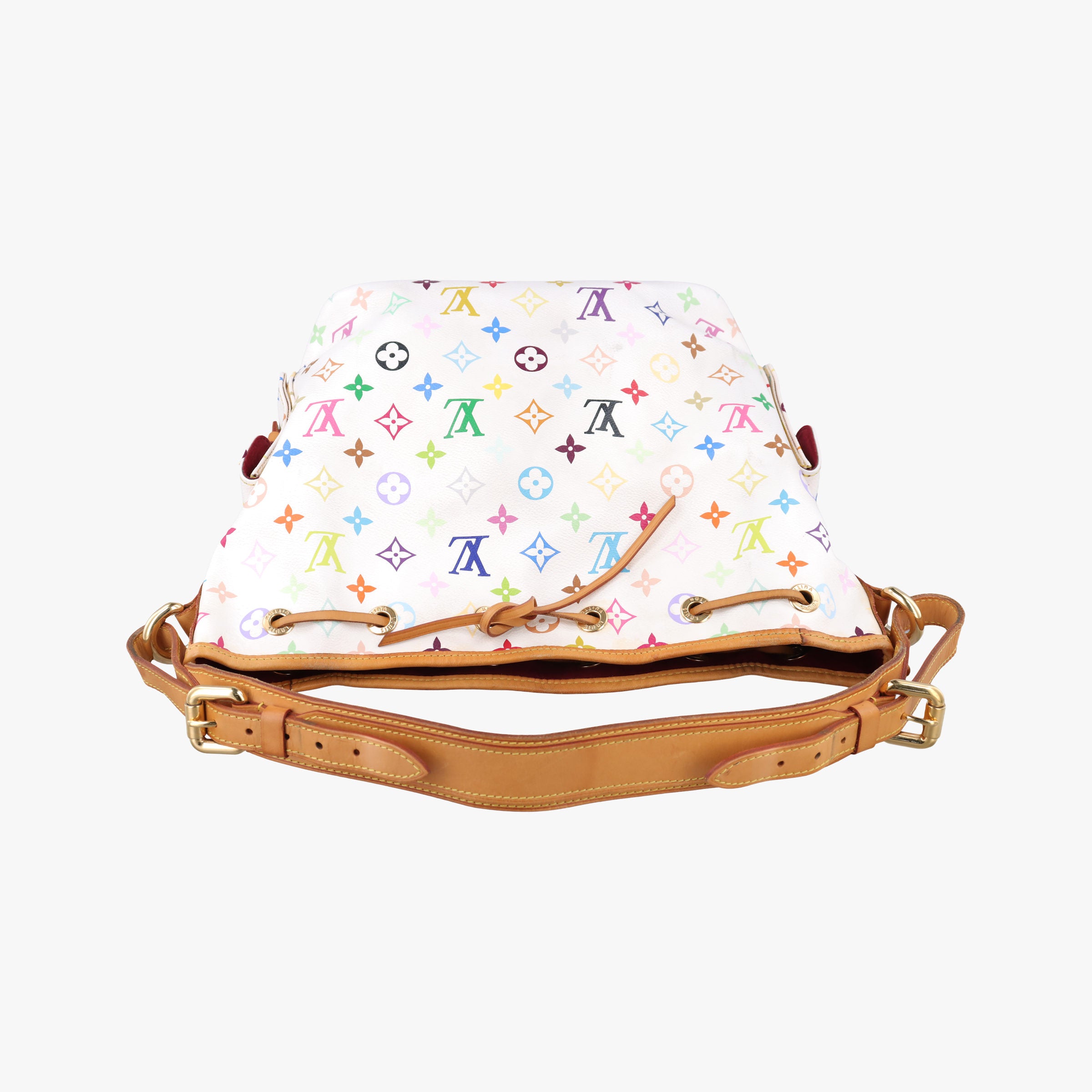 Vintage Louis Vuitton Petit NOe white Monogram Multicolor M42229 shoulderbag | stylenewstar