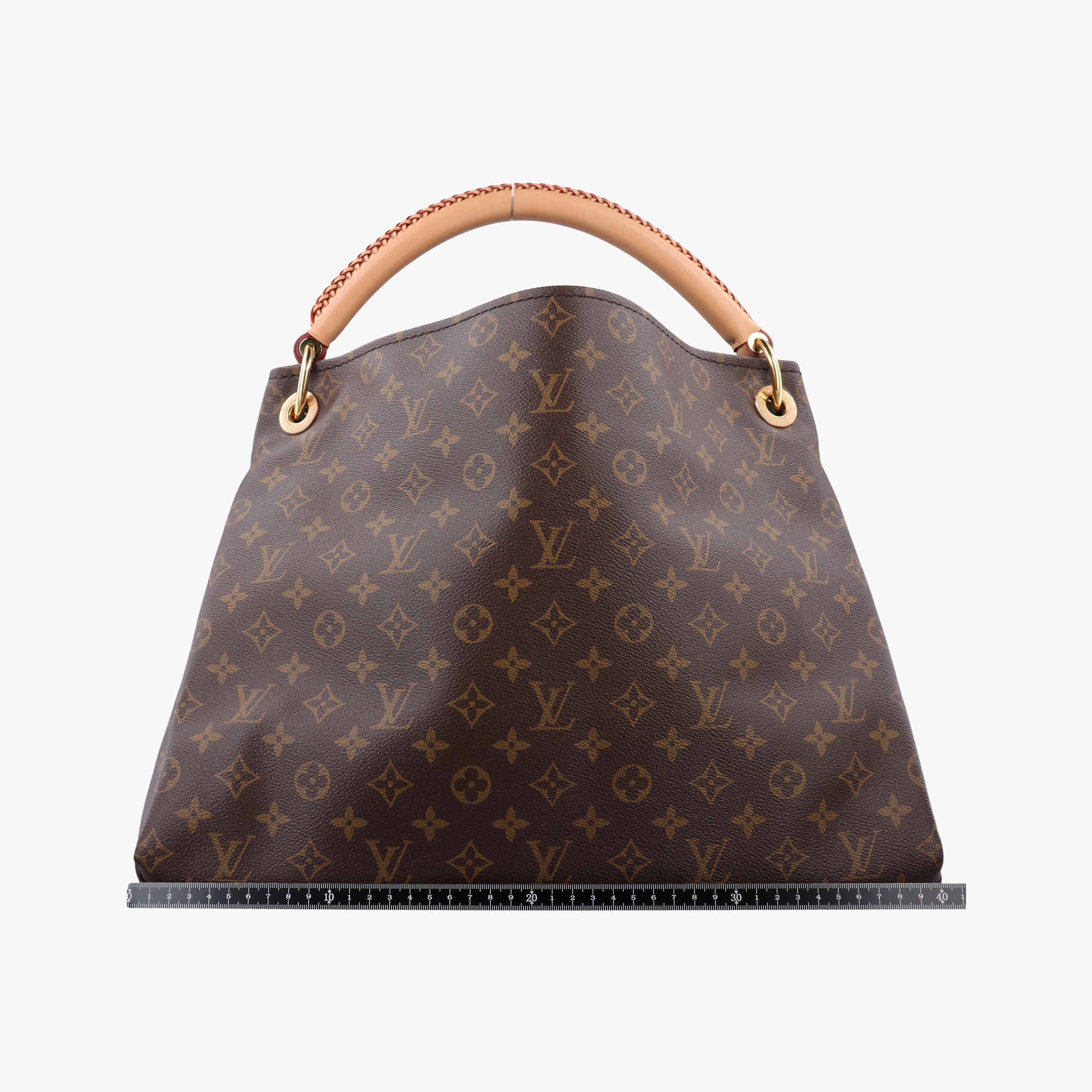 Pre-owned Louis Vuitton ARTSY MM BROWN Monogram Canvas M40249 shoulderbag | stylenewstar
