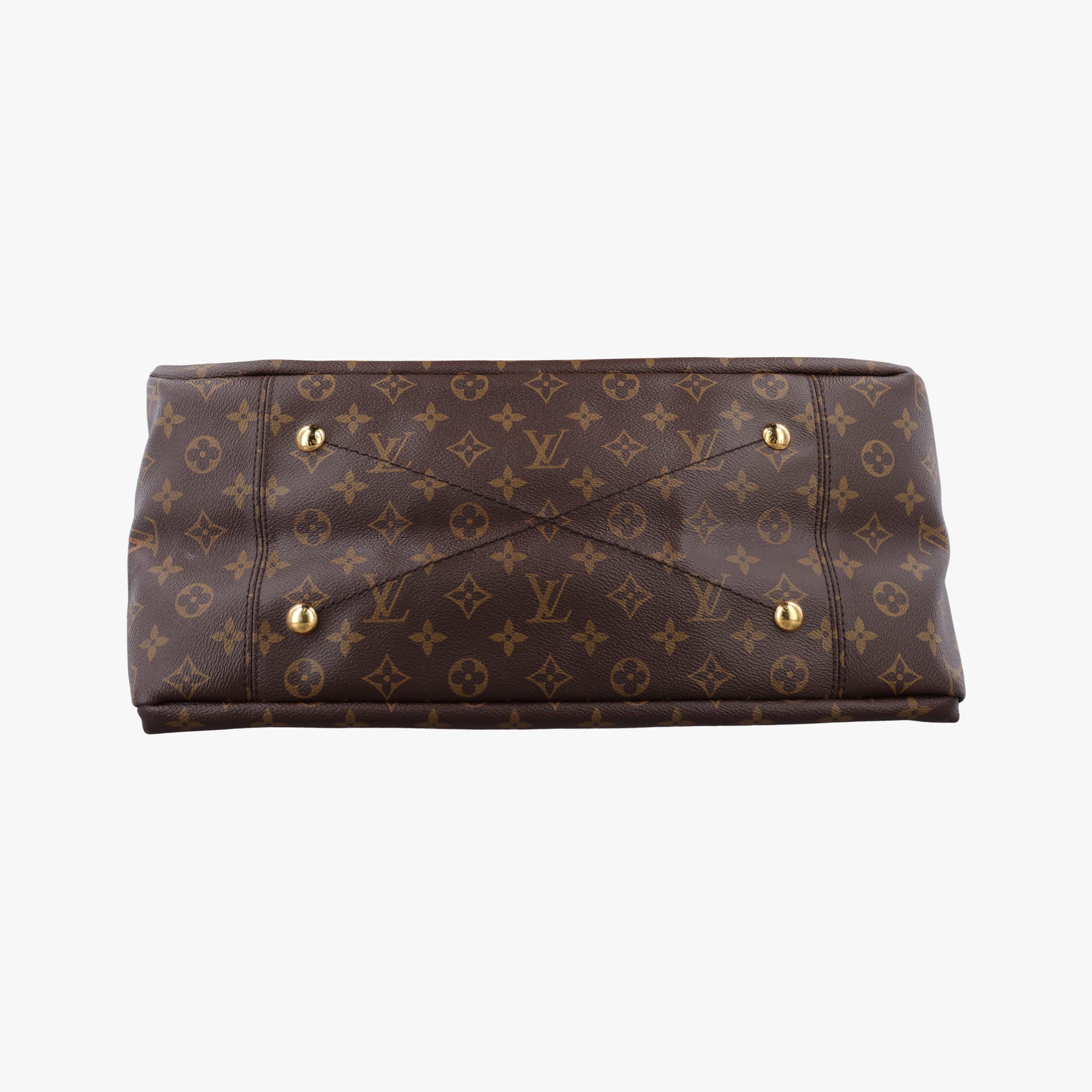 Pre-owned Louis Vuitton ARTSY MM BROWN Monogram Canvas M40249 shoulderbag | stylenewstar
