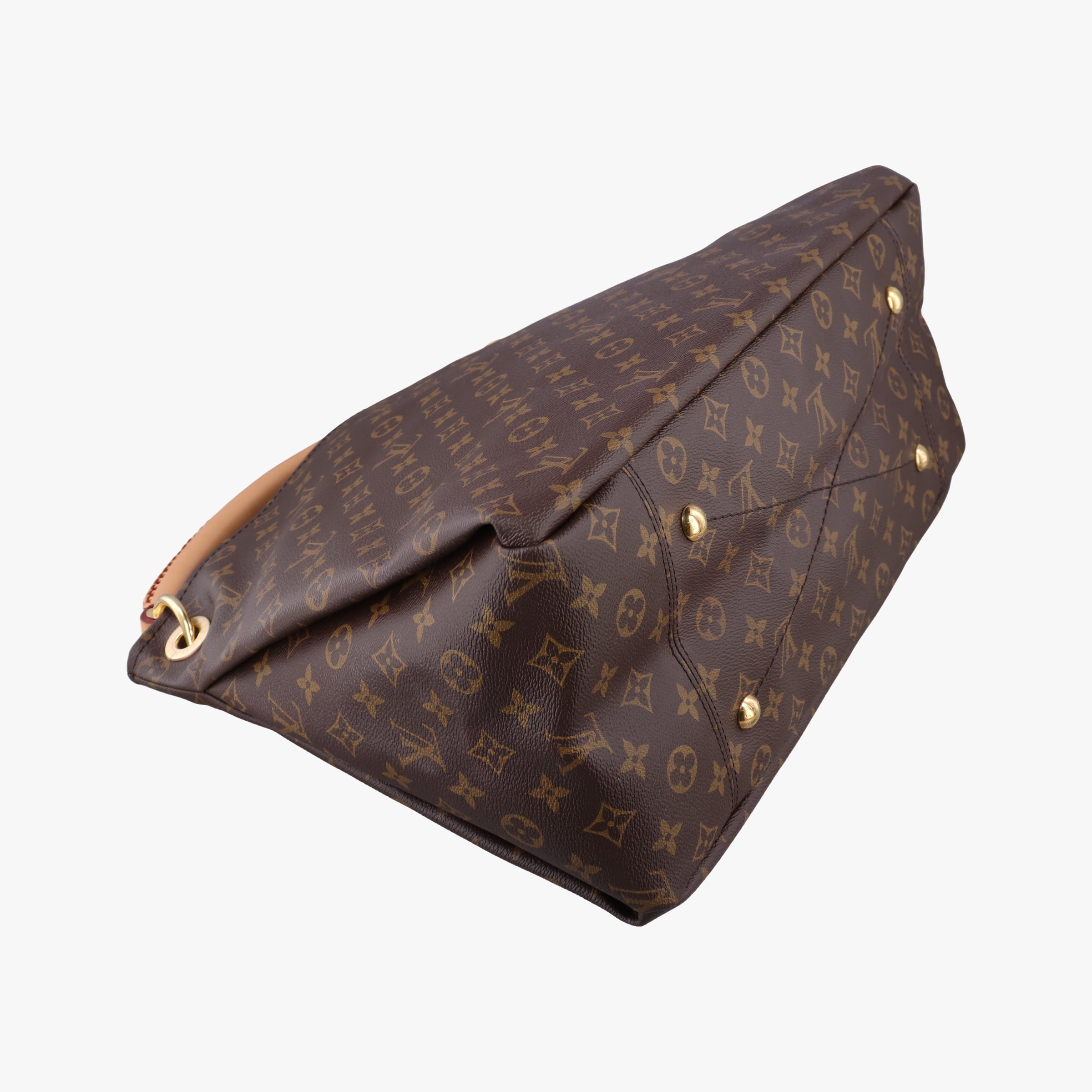Pre-owned Louis Vuitton ARTSY MM BROWN Monogram Canvas M40249 shoulderbag | stylenewstar