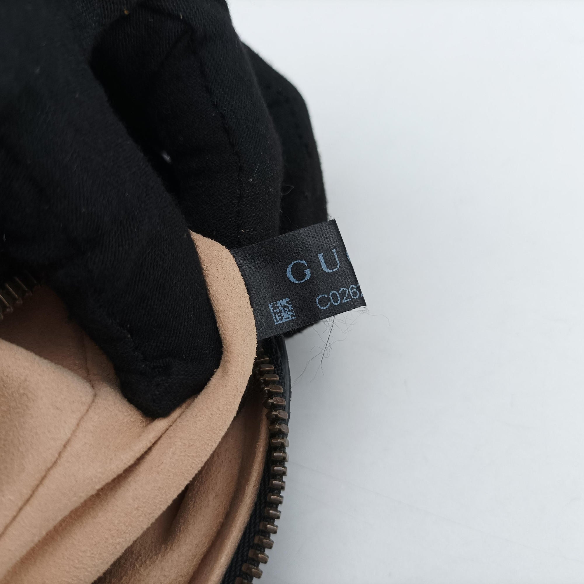 Pre-owned Gucci GG Marmont Black Leather 476434 bum bag/waist bag | stylenewstar