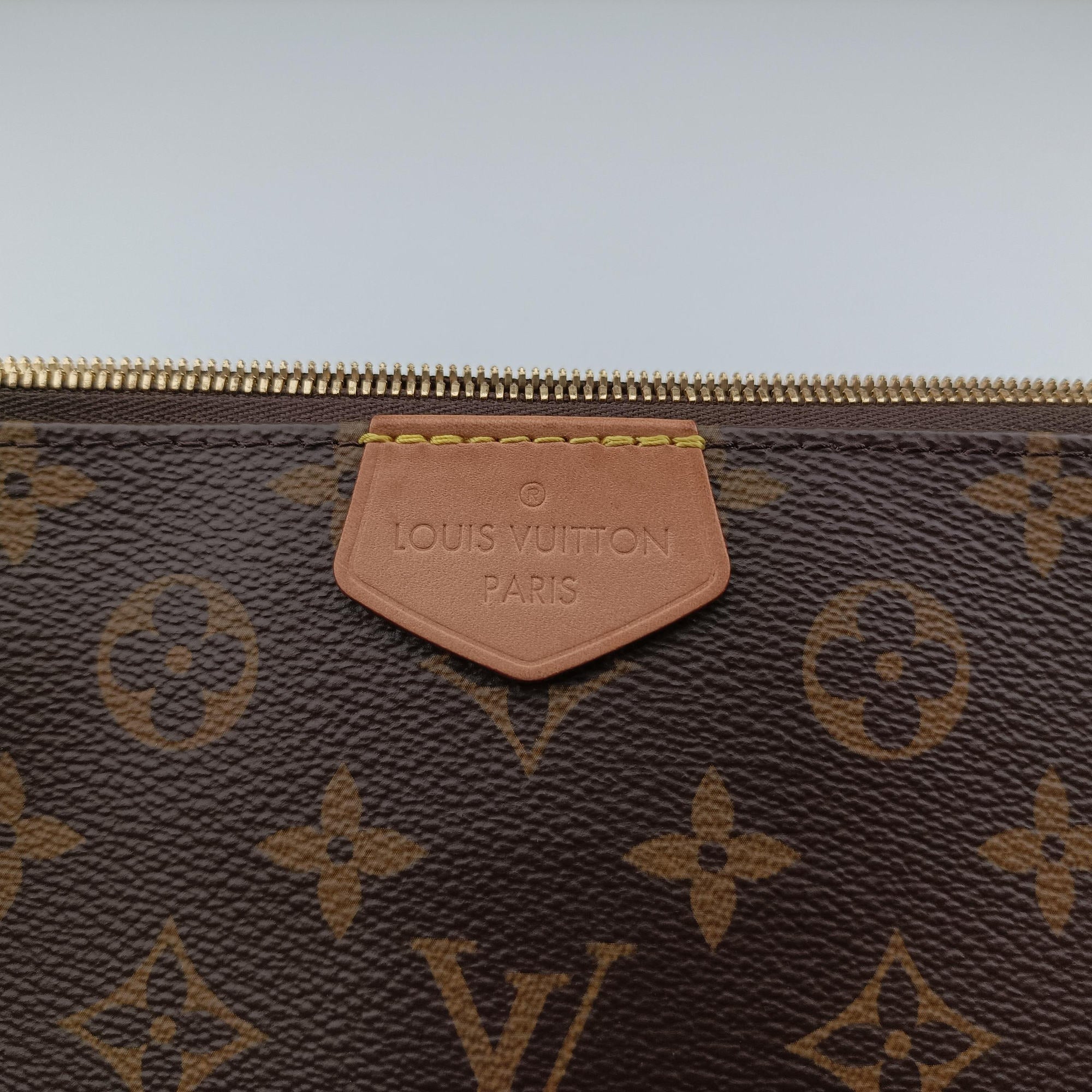 Pre-owned Louis Vuitton MULTI POCHETTE ACCESSOIRES MARRON×ROSE CLAIRE Monogram Canvas M44840 shoulderbag | stylenewstar