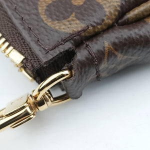 Pre-owned Louis Vuitton MULTI POCHETTE ACCESSOIRES MARRON×ROSE CLAIRE Monogram Canvas M44840 shoulderbag | stylenewstar