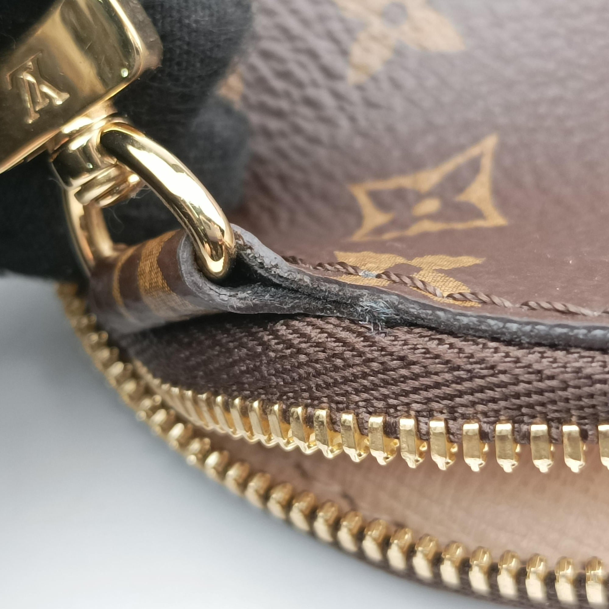 Pre-owned Louis Vuitton MULTI POCHETTE ACCESSOIRES MARRON×ROSE CLAIRE Monogram Canvas M44840 shoulderbag | stylenewstar