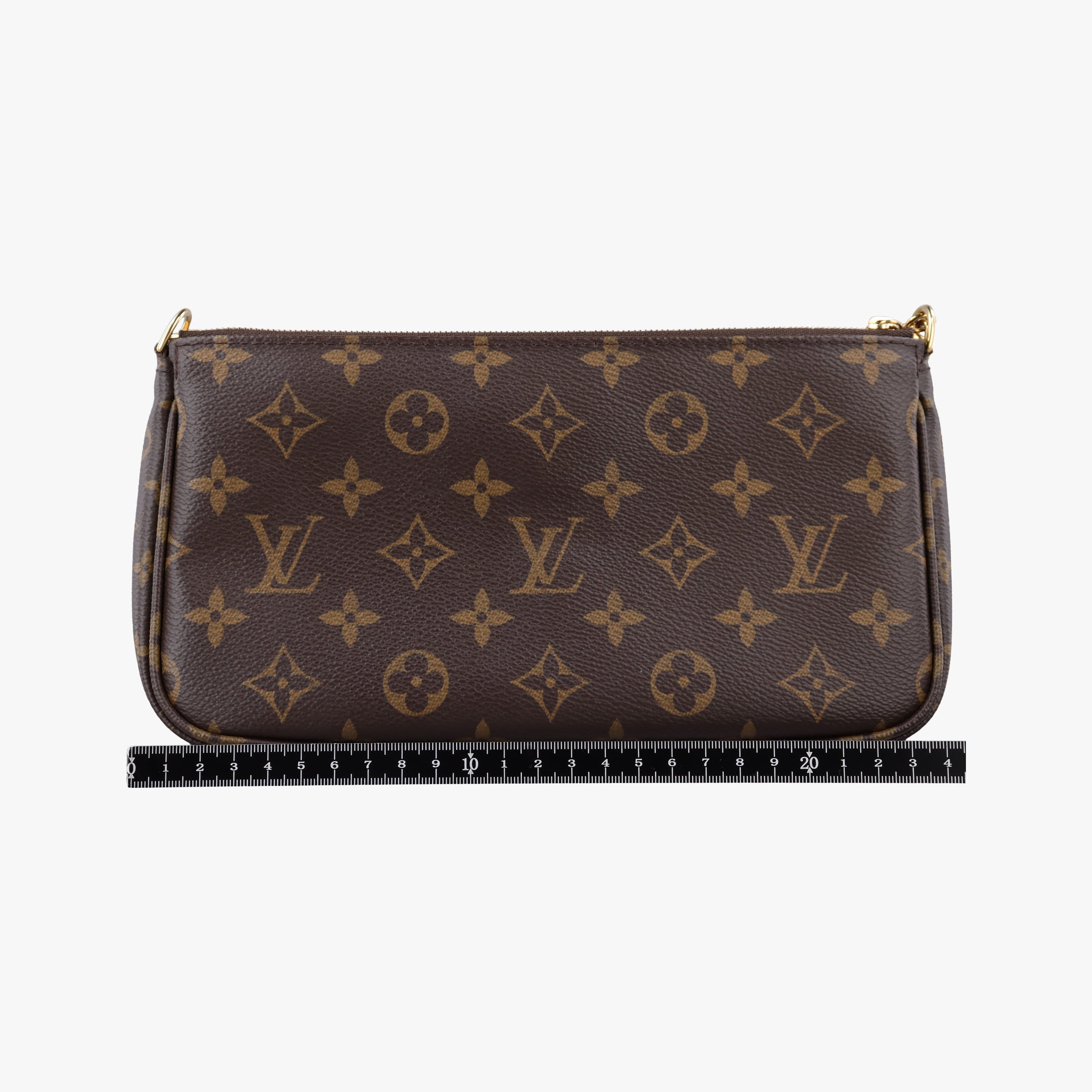 Pre-owned Louis Vuitton MULTI POCHETTE ACCESSOIRES MARRON×ROSE CLAIRE Monogram Canvas M44840 shoulderbag | stylenewstar