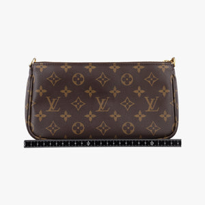 Pre-owned Louis Vuitton MULTI POCHETTE ACCESSOIRES MARRON×ROSE CLAIRE Monogram Canvas M44840 shoulderbag | stylenewstar