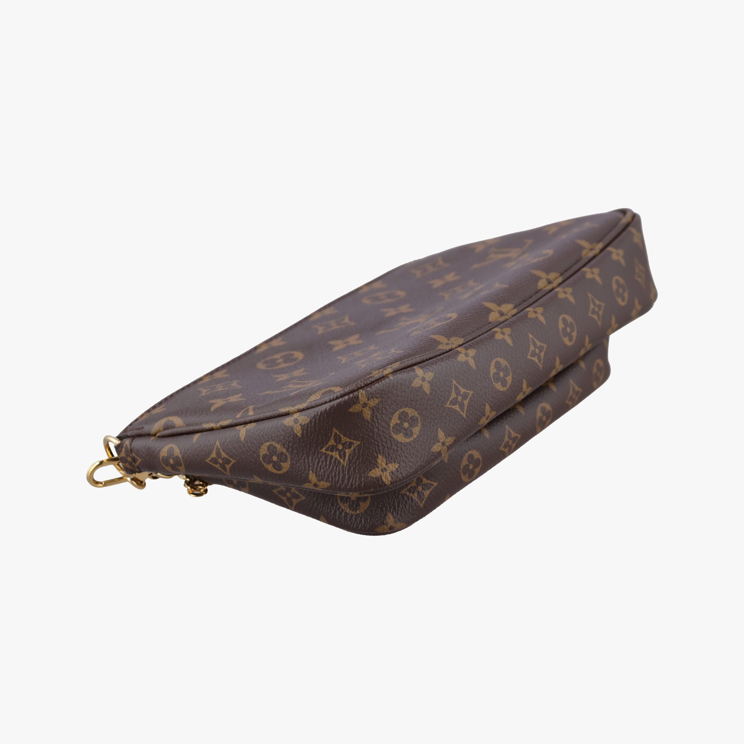 Pre-owned Louis Vuitton MULTI POCHETTE ACCESSOIRES MARRON×ROSE CLAIRE Monogram Canvas M44840 shoulderbag | stylenewstar