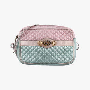 Secondhand Gucci Trapuntata Camera Zumi pink×green×multi Leather 541061 shoulderbag | stylenewstar