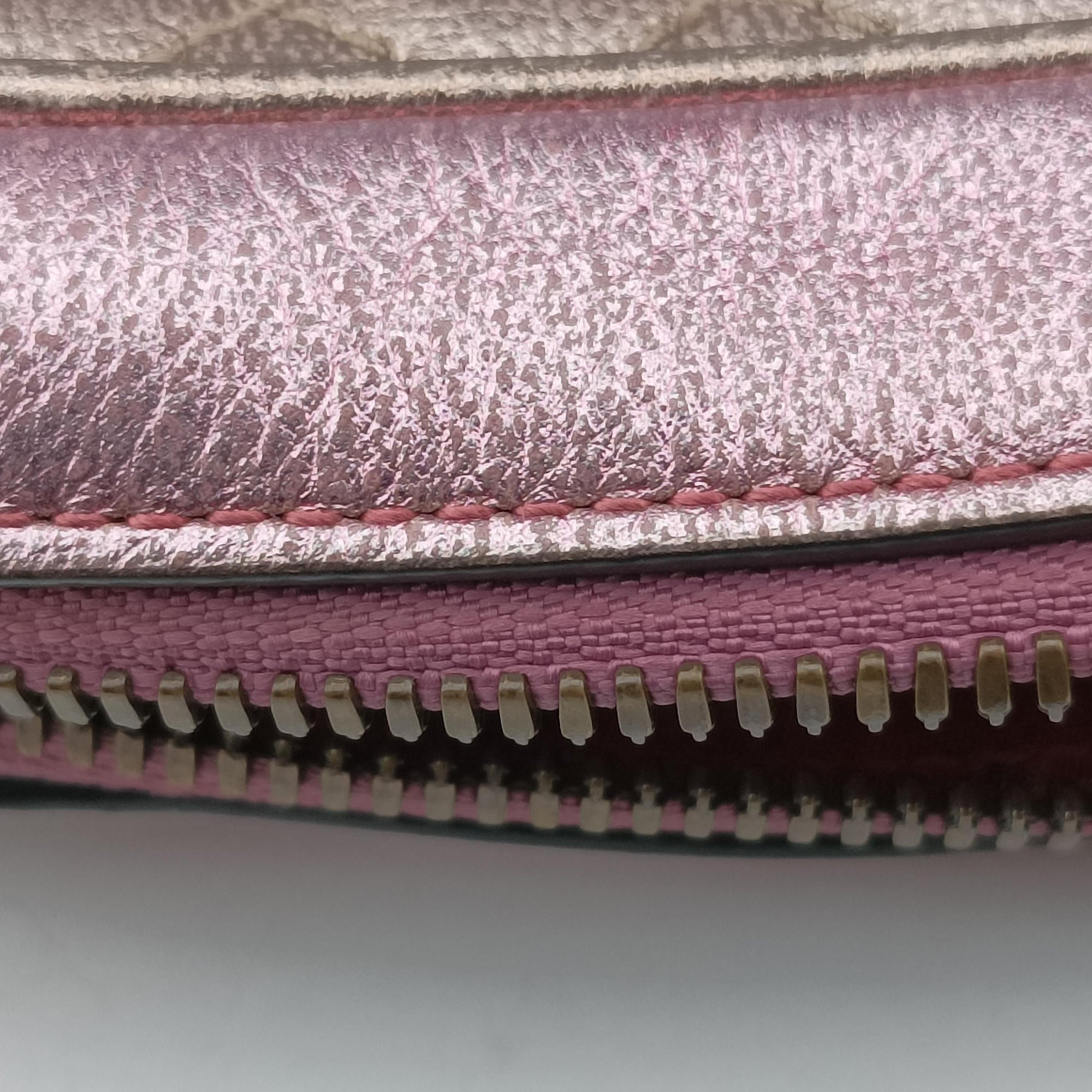 Secondhand Gucci Trapuntata Camera Zumi pink×green×multi Leather 541061 shoulderbag | stylenewstar