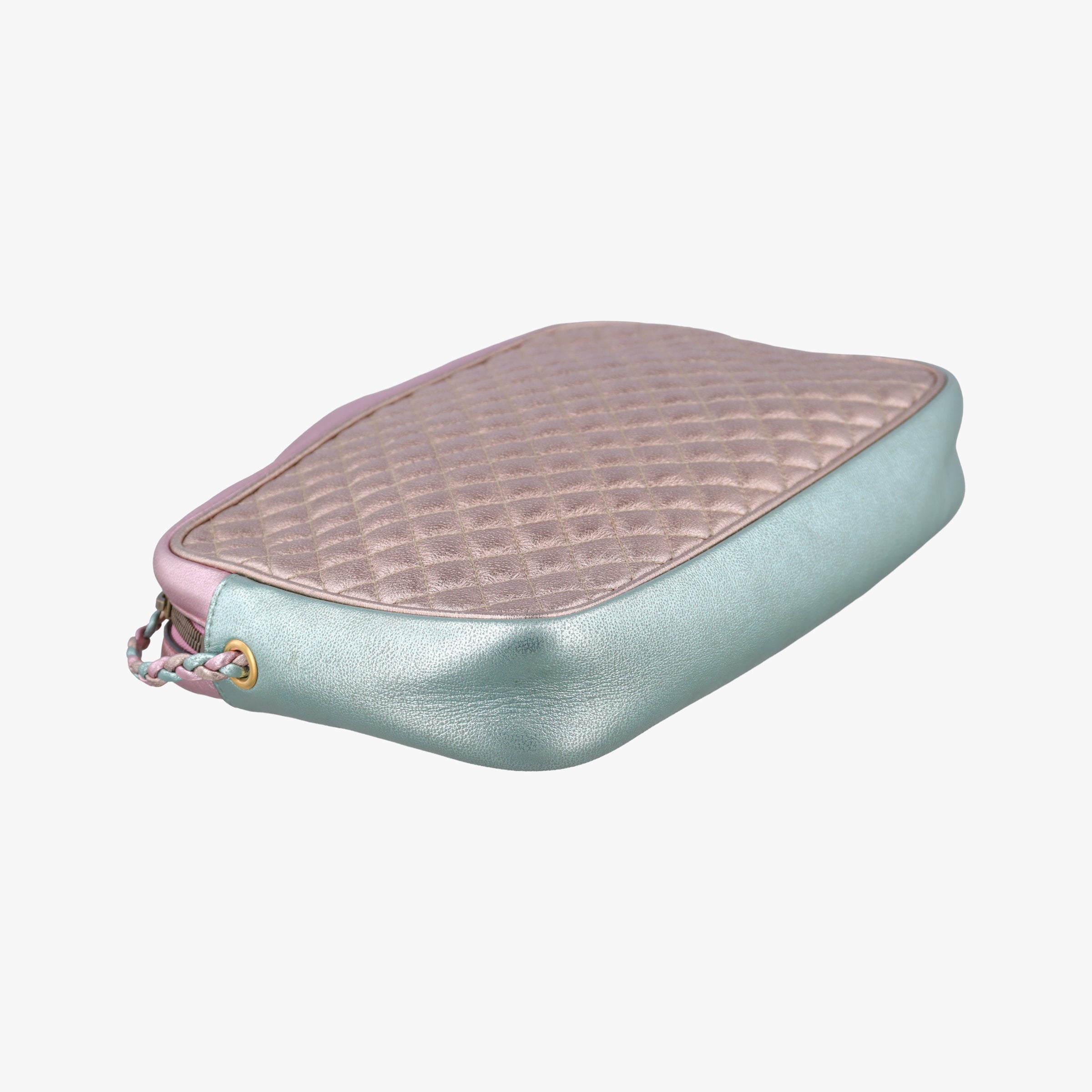 Secondhand Gucci Trapuntata Camera Zumi pink×green×multi Leather 541061 shoulderbag | stylenewstar
