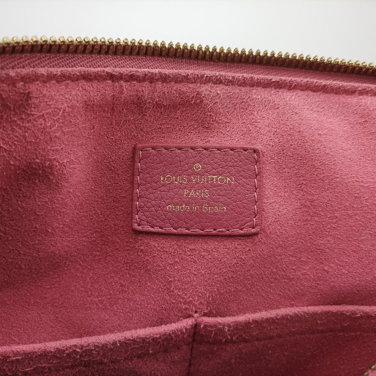 Pre-owned Louis Vuitton PALLAS brown×Rose Bruyere Monogram Canvas×calf leather M43705 shoulderbag | stylenewstar