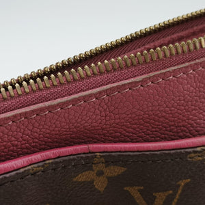 Pre-owned Louis Vuitton PALLAS brown×Rose Bruyere Monogram Canvas×calf leather M43705 shoulderbag | stylenewstar