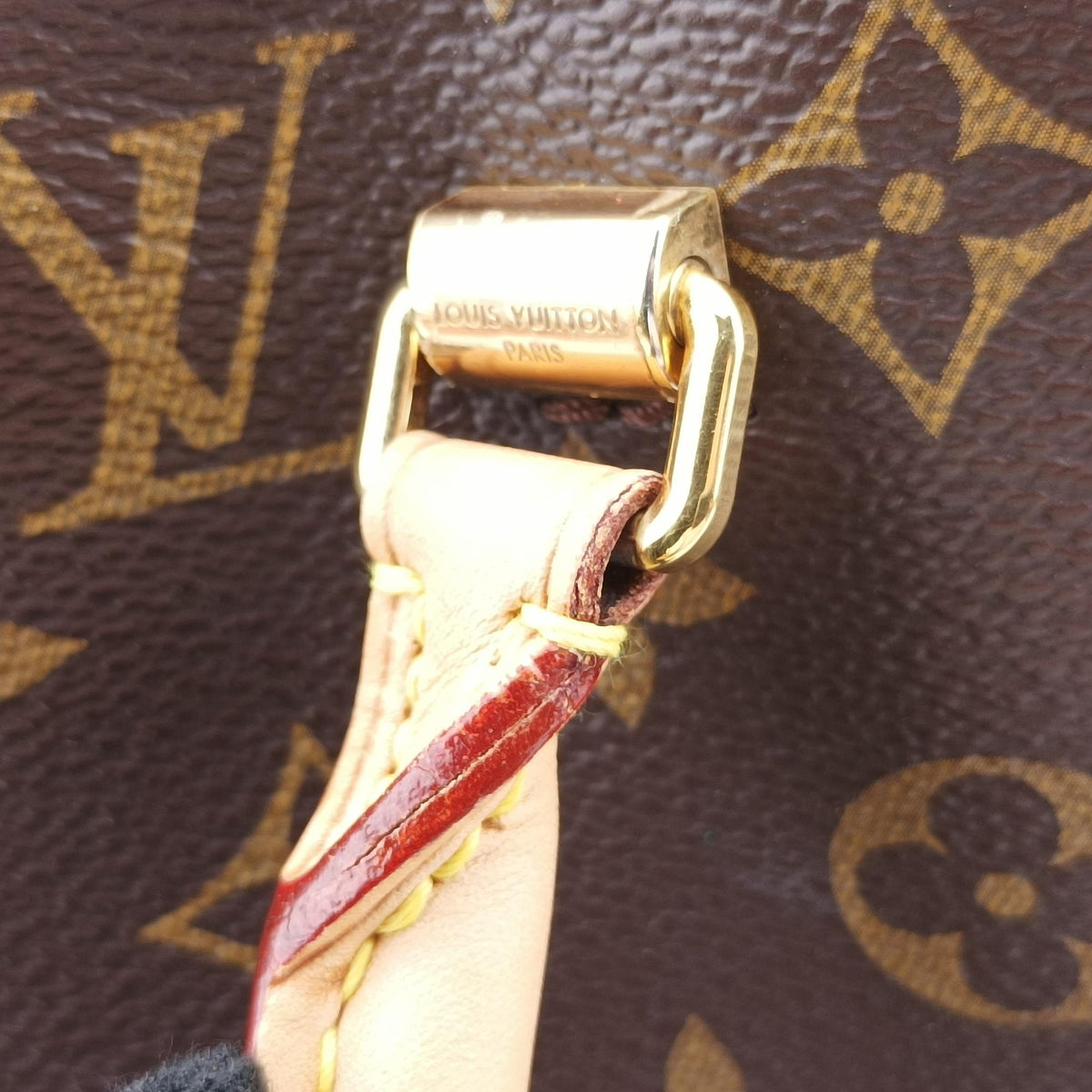 Pre-owned Louis Vuitton PALLAS brown×Rose Bruyere Monogram Canvas×calf leather M43705 shoulderbag | stylenewstar