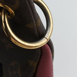 Pre-owned Louis Vuitton PALLAS brown×Rose Bruyere Monogram Canvas×calf leather M43705 shoulderbag | stylenewstar