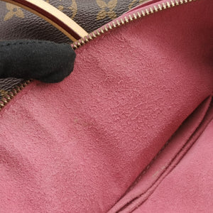Pre-owned Louis Vuitton PALLAS brown×Rose Bruyere Monogram Canvas×calf leather M43705 shoulderbag | stylenewstar