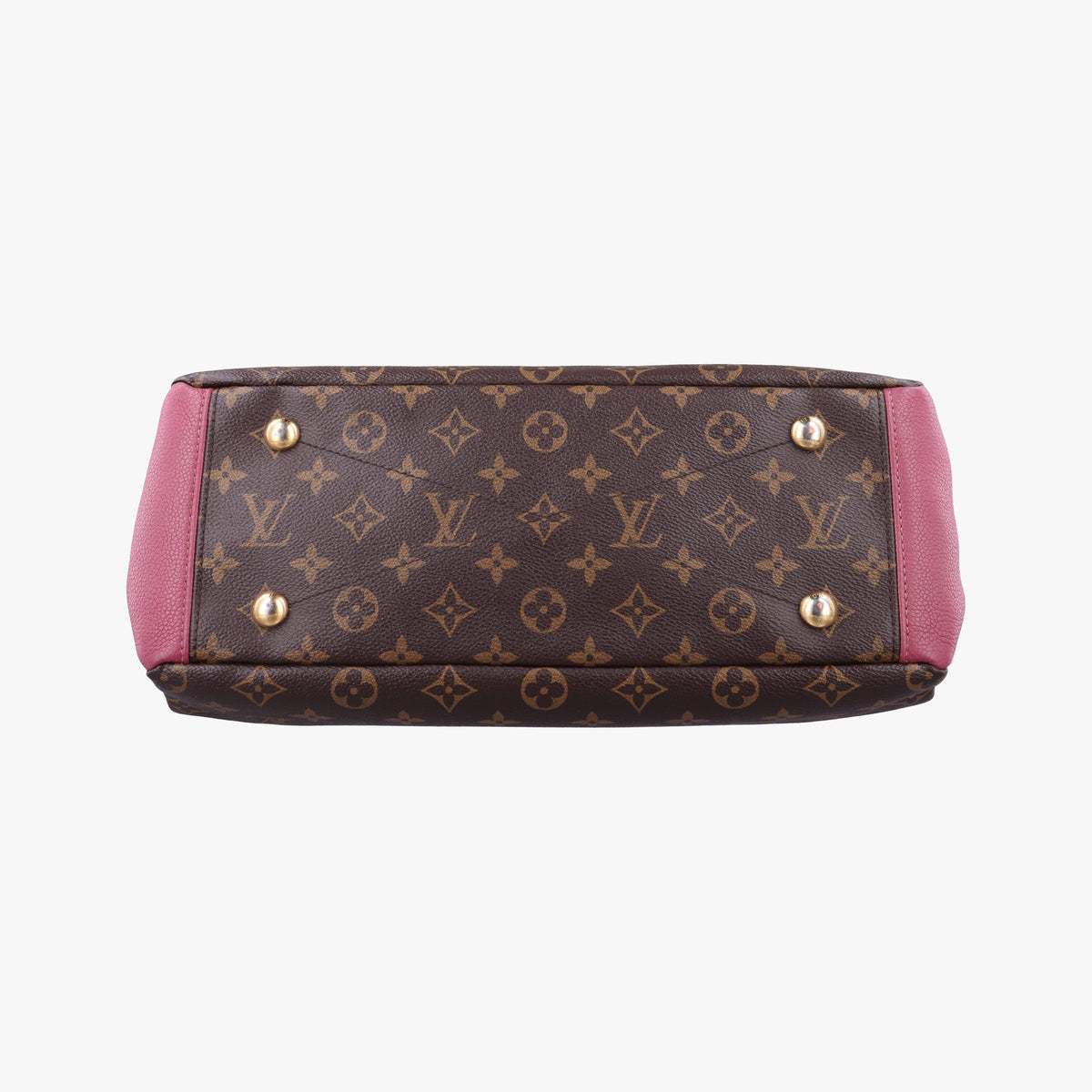 Pre-owned Louis Vuitton PALLAS brown×Rose Bruyere Monogram Canvas×calf leather M43705 shoulderbag | stylenewstar