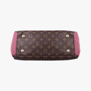 Pre-owned Louis Vuitton PALLAS brown×Rose Bruyere Monogram Canvas×calf leather M43705 shoulderbag | stylenewstar