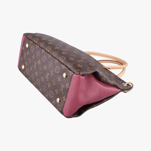 Pre-owned Louis Vuitton PALLAS brown×Rose Bruyere Monogram Canvas×calf leather M43705 shoulderbag | stylenewstar
