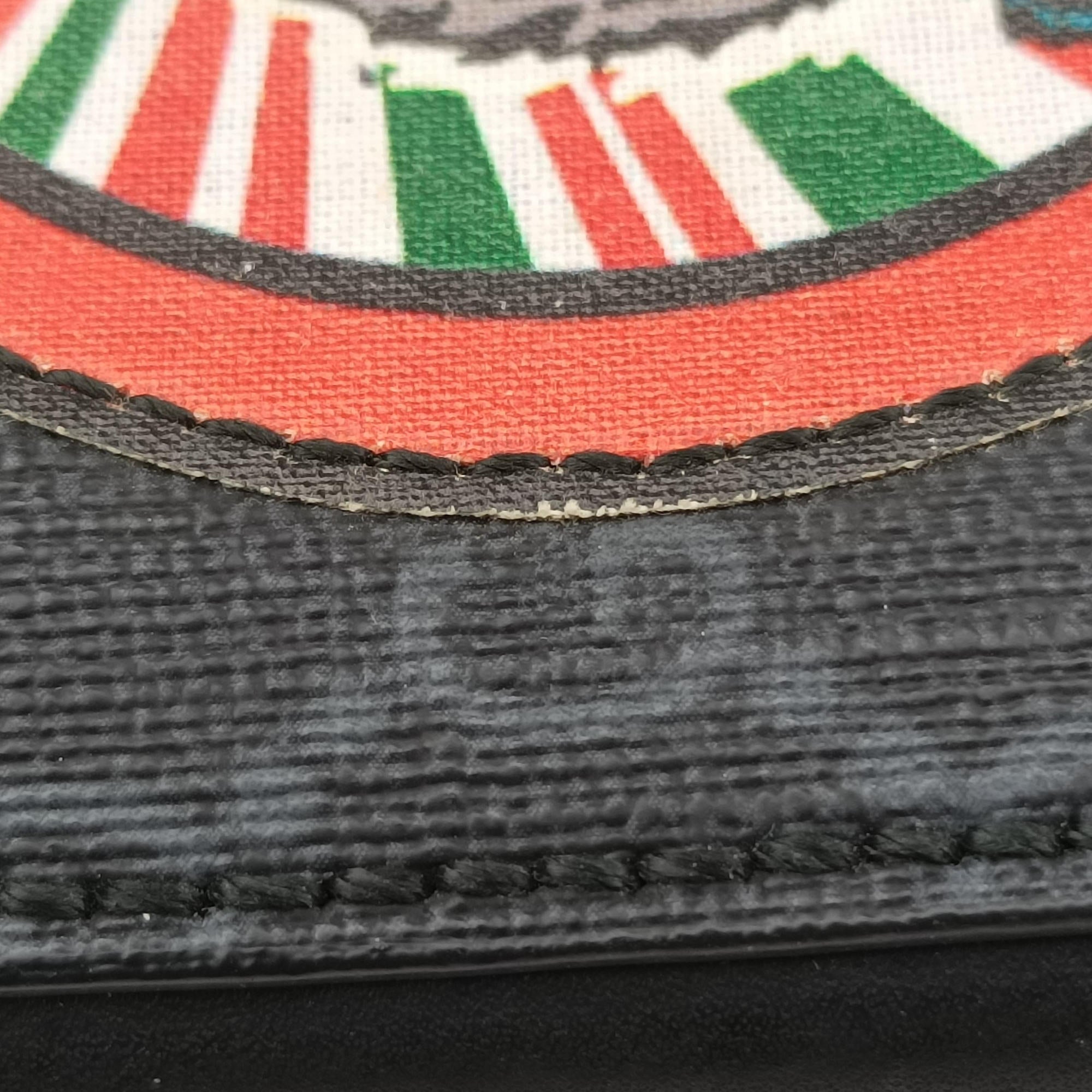 Vintage Gucci GG Supreme Courrier Messenger Black×Multicolour PVC coated canvas×Leather 547751 shoulderbag | stylenewstar