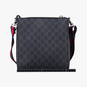 Vintage Gucci GG Supreme Courrier Messenger Black×Multicolour PVC coated canvas×Leather 547751 shoulderbag | stylenewstar