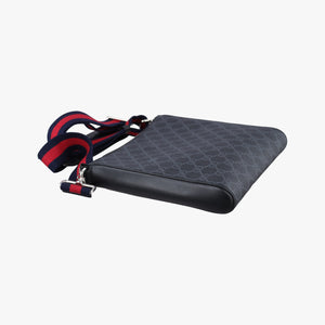 Vintage Gucci GG Supreme Courrier Messenger Black×Multicolour PVC coated canvas×Leather 547751 shoulderbag | stylenewstar
