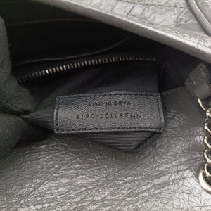 Secondhand Yves Saint Laurent Niki Grey Leather 583103 shoulderbag | stylenewstar