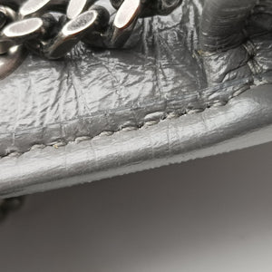 Secondhand Yves Saint Laurent Niki Grey Leather 583103 shoulderbag | stylenewstar