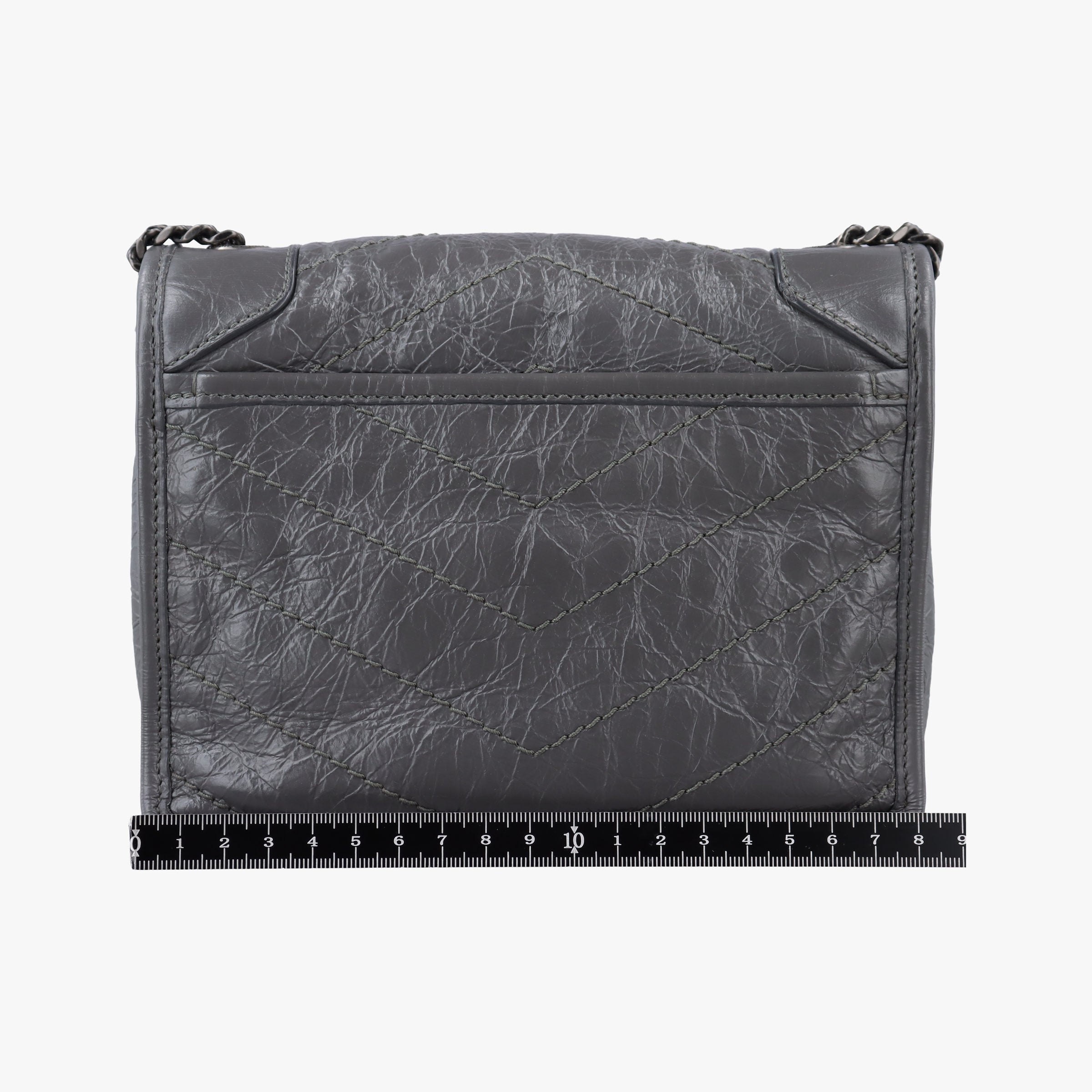 Secondhand Yves Saint Laurent Niki Grey Leather 583103 shoulderbag | stylenewstar