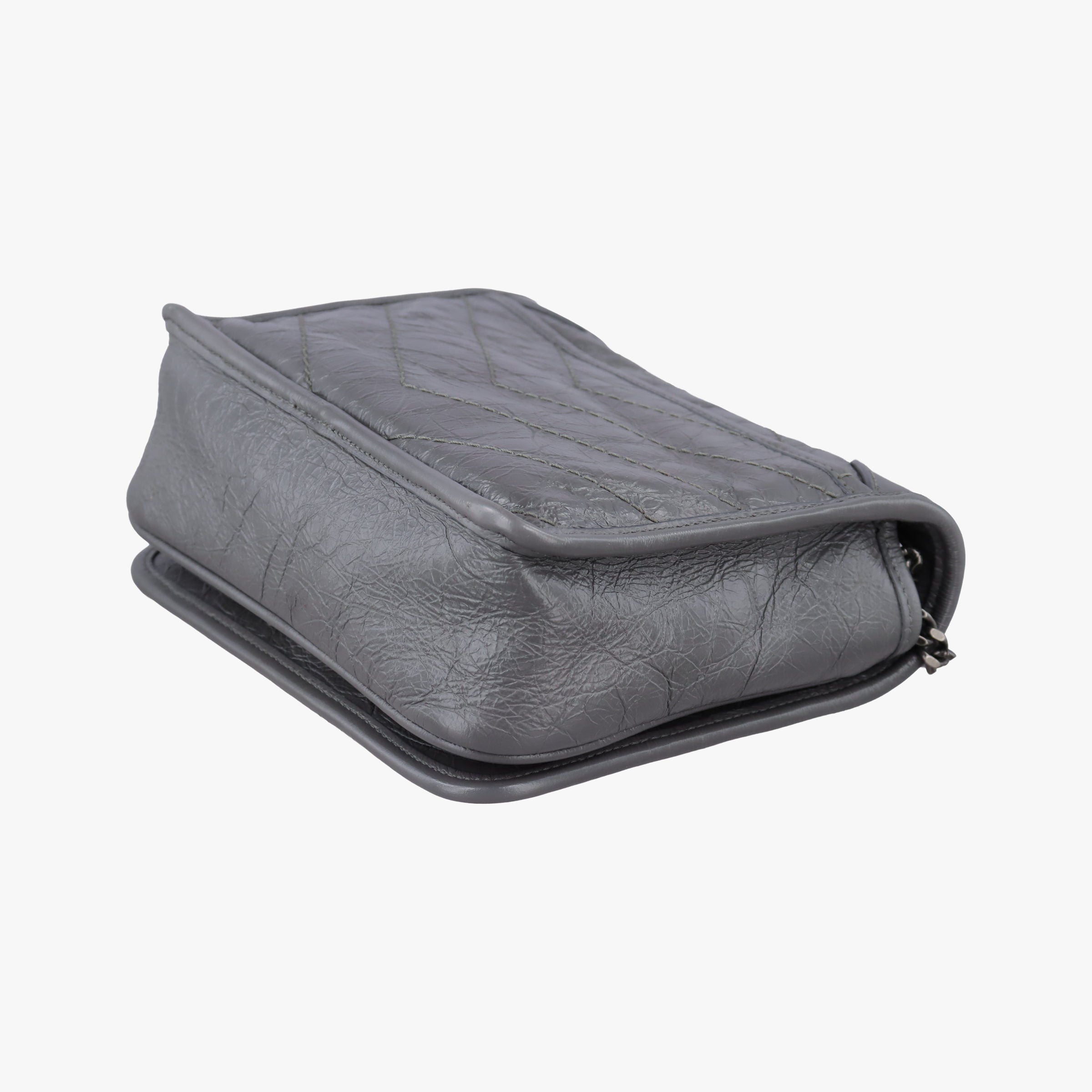 Secondhand Yves Saint Laurent Niki Grey Leather 583103 shoulderbag | stylenewstar