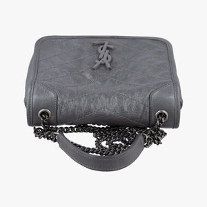 Secondhand Yves Saint Laurent Niki Grey Leather 583103 shoulderbag | stylenewstar