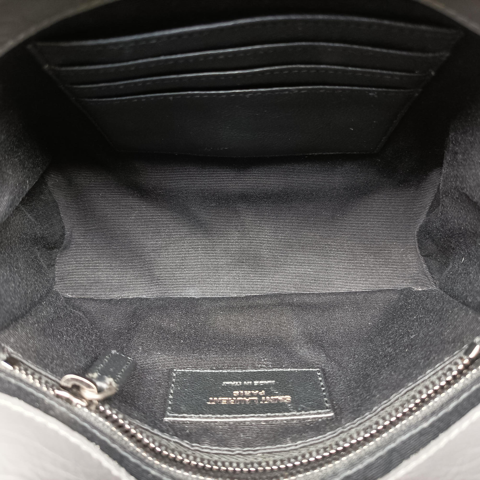 Secondhand Yves Saint Laurent Niki Grey Leather 583103 shoulderbag | stylenewstar