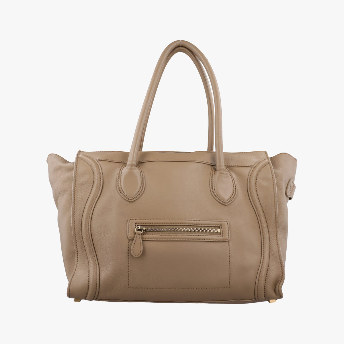 Pre-owned Celine luggage shopper Brown Leather  handbag | stylenewstar