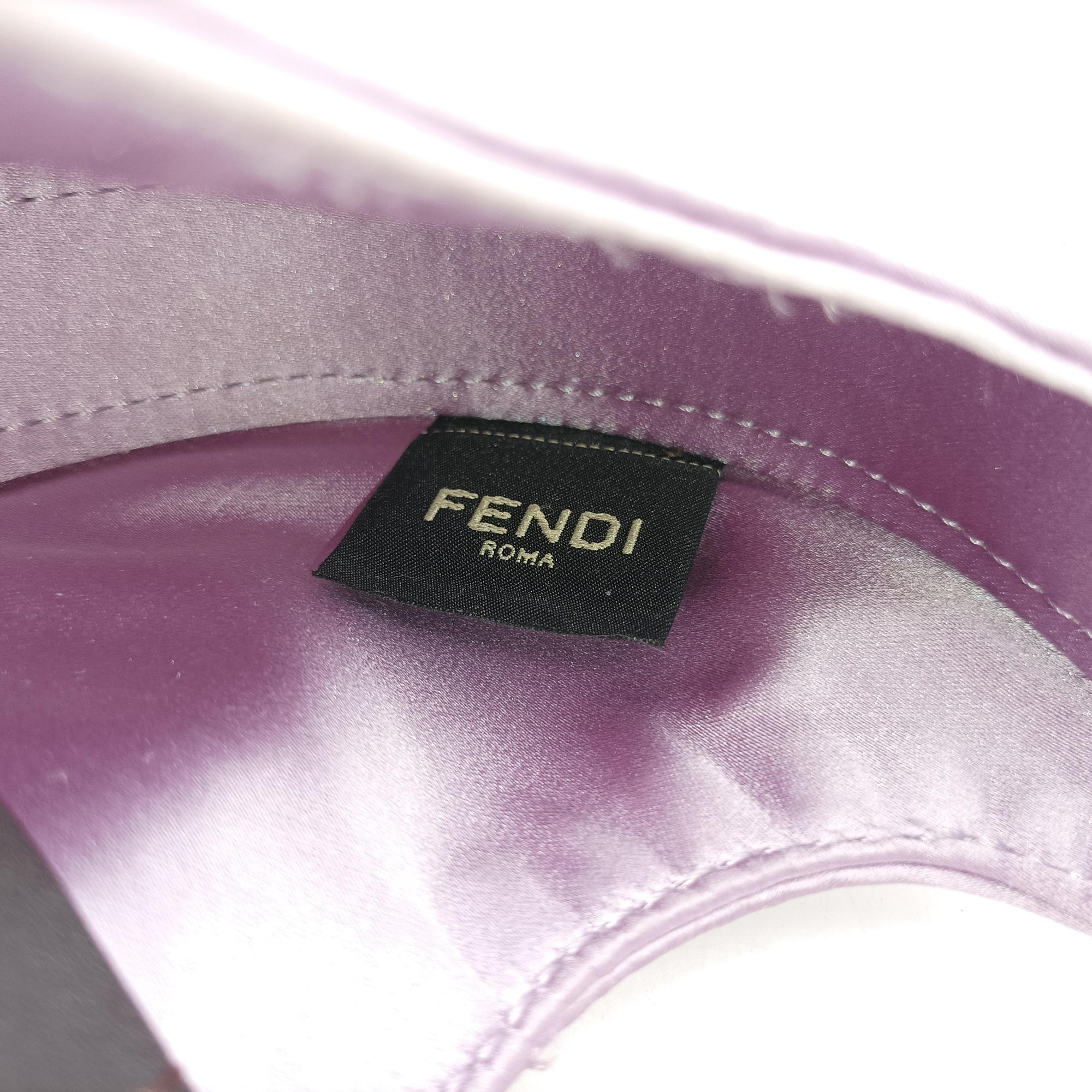 Vintage Fendi Cookie Mini Purple silk 8BS065 handbag | stylenewstar