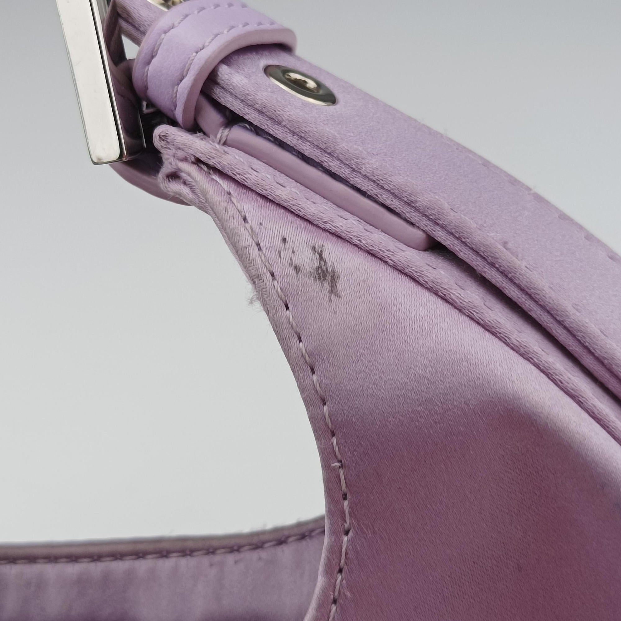 Vintage Fendi Cookie Mini Purple silk 8BS065 handbag | stylenewstar