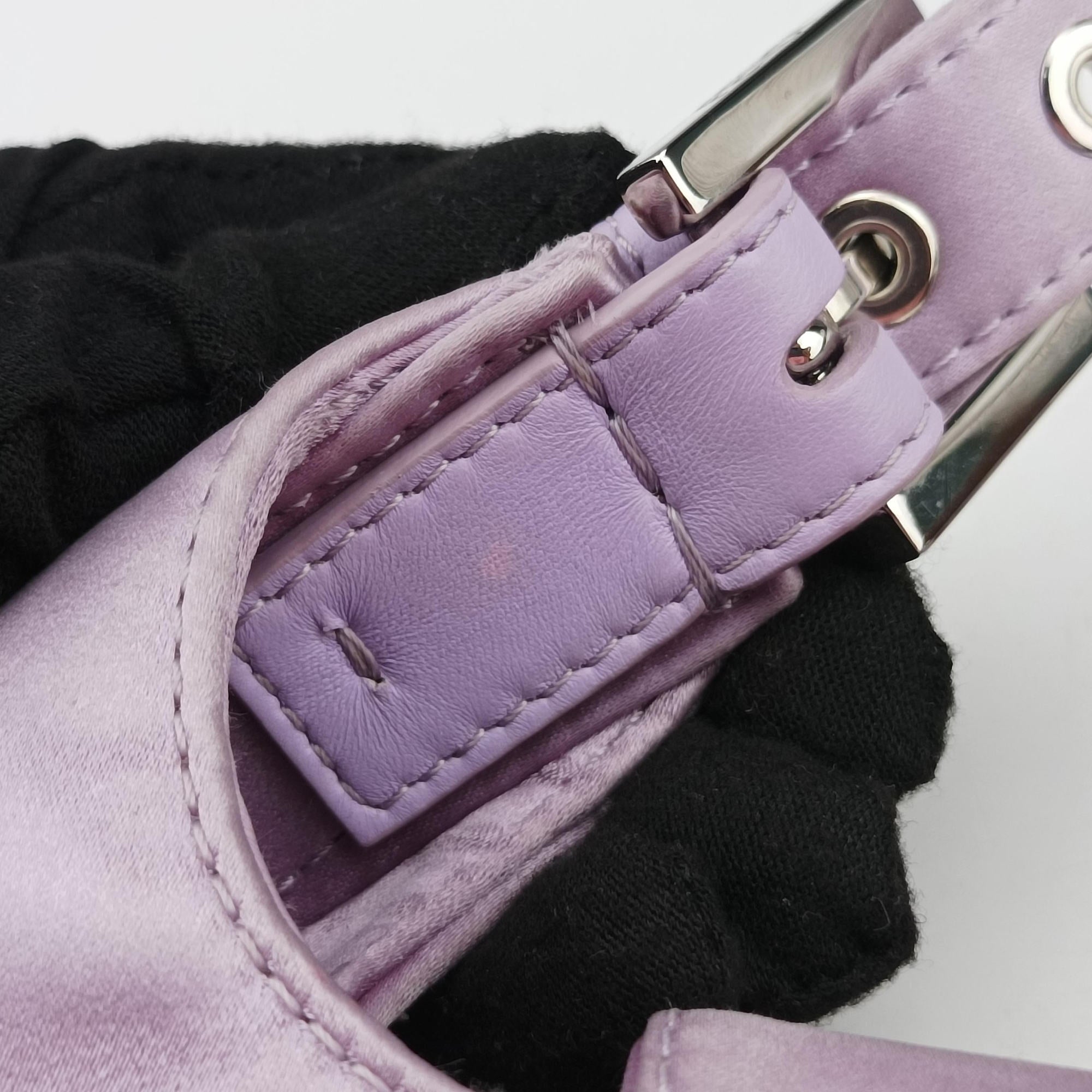 Vintage Fendi Cookie Mini Purple silk 8BS065 handbag | stylenewstar
