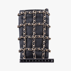 Pre-owned Chanel Tech Me Out phone case Black lambskin AP1161 shoulderbag | stylenewstar