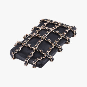 Pre-owned Chanel Tech Me Out phone case Black lambskin AP1161 shoulderbag | stylenewstar