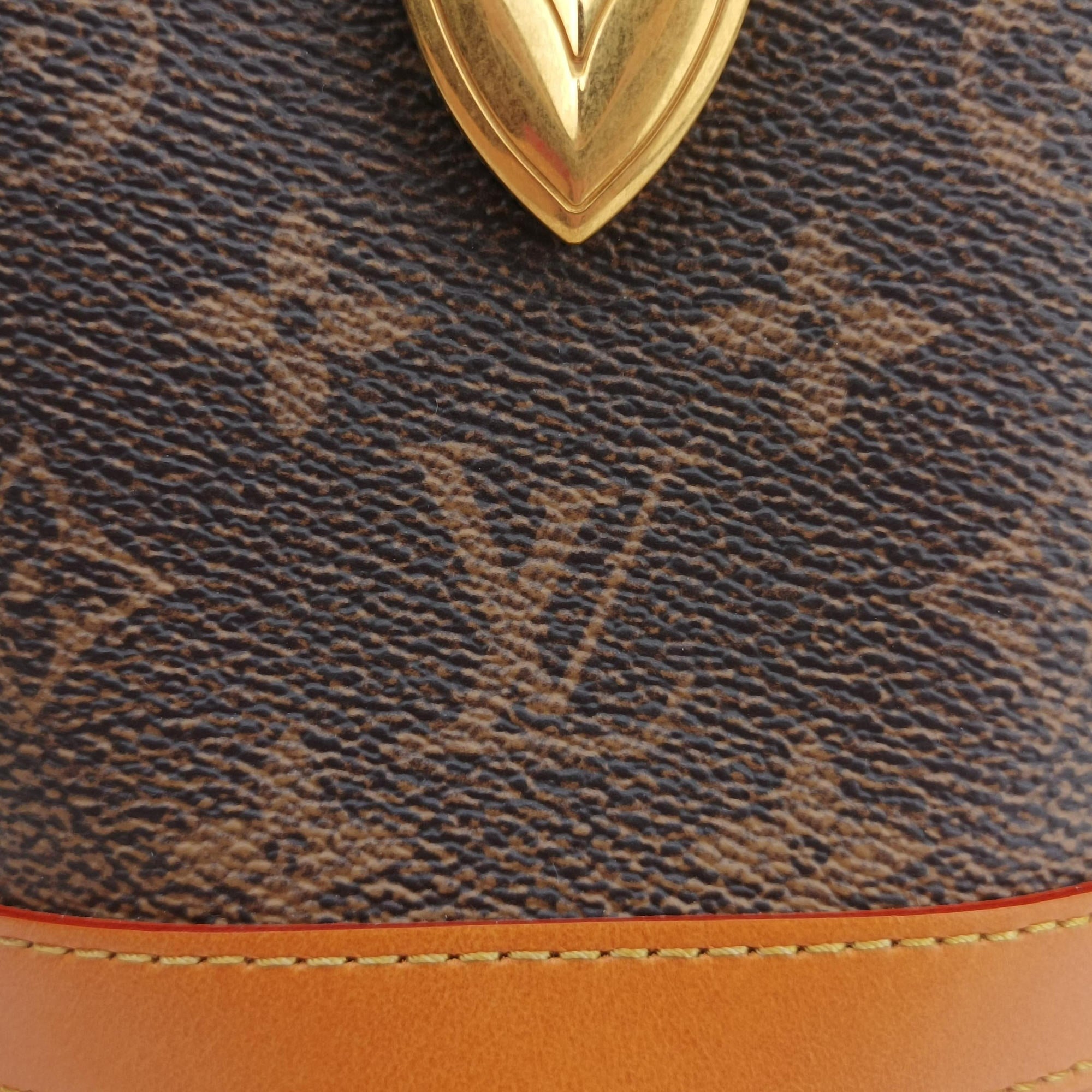 Pre-owned Louis Vuitton Envelope Pouch Brown Monogram Dust x Leather M11629 shoulderbag | stylenewstar